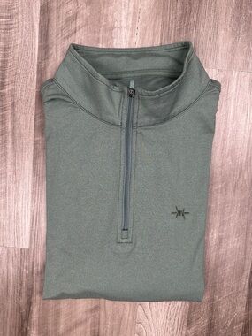 Texas Standard Performance Hybrid Hunter Green Quarter Zip Pullover - XL